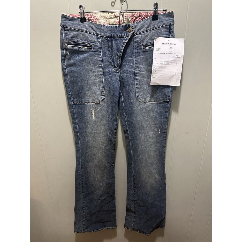 G-UNIT Blue Denim Flare Jeans Medium Wash Women’s Size 11 Super Rare Sample